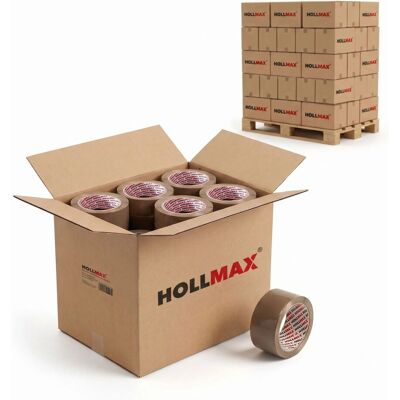 HOLLMAX Profi Paketband Klebeband 48 mm 65 My 100 m Palette 1620 Stück HOLLMAX Profi Paketband Klebeband 48 mm 65 My 100 m Palette 1620 Stück