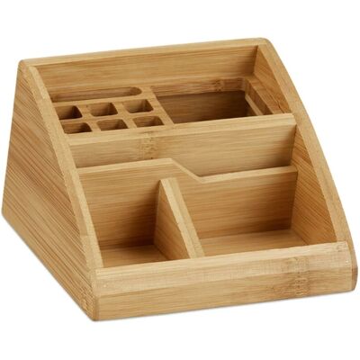 Relaxdays Schreibtisch Organizer Bambus Natur Mit 5 Fächern 8,7 cm x 12,7 cm x 15,5 cm Relaxdays Schreibtisch Organizer Bambus Natur Mit 5 Fächern 8,7 cm x 12,7 cm x 15,5 cm