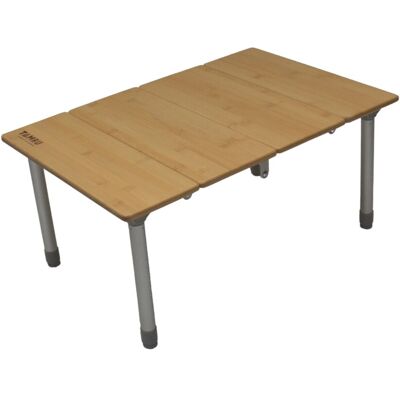 TAMBU Campingtisch TEBO 60 x 40 cm Höhenverstellbar Faltbar mit Bambusplatte TAMBU Campingtisch TEBO 60 x 40 cm Höhenverstellbar Faltbar mit Bambusplatte