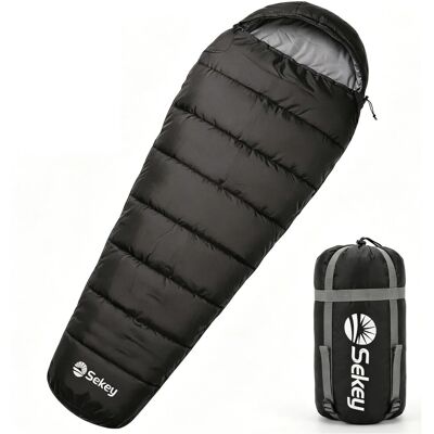 Sekey Schlafsack 220x80x50cm Mumienschlafsack Camping 1,7kg Anthrazit Sekey Schlafsack 220x80x50cm Mumienschlafsack Camping 1,7kg Anthrazit