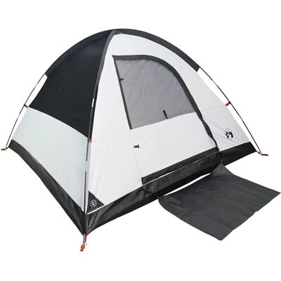 vidaXL Kuppel-Campingzelt 3 Personen Weiß Dunkel Wasserdicht 94698 vidaXL Kuppel-Campingzelt 3 Personen Weiß Dunkel Wasserdicht 94698