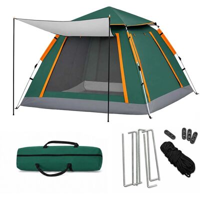 Relaxdays Campingzelt Oxford-Gewebe Fiberglas Dunkelgrün Quick-Setup mit Vordach mit Moskitonetzen 155 cm x 240 cm x 240 cm 4,5 kg Relaxdays Campingzelt Oxford-Gewebe Fiberglas Dunkelgrün Quick-Setup mit Vordach mit Moskitonetzen 155 cm x 240 cm x 240 cm 4,5 kg