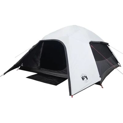 vidaXL Kuppel-Campingzelt 4 Personen Weiß Dunkel Wasserdicht 94722 vidaXL Kuppel-Campingzelt 4 Personen Weiß Dunkel Wasserdicht 94722