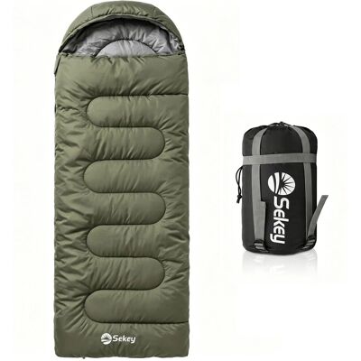 Sekey Schlafsack Camping Outdoor 3 Jahreszeiten Deckenschlafsack 220x80cm Grün Sekey Schlafsack Camping Outdoor 3 Jahreszeiten Deckenschlafsack 220x80cm Grün