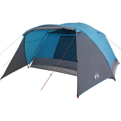vidaXL Campingzelt mit Vorzelt 4 Personen Blau Wasserdicht 94416 vidaXL Campingzelt mit Vorzelt 4 Personen Blau Wasserdicht 94416