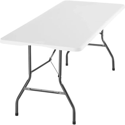 Tectake Campingtisch Panja Klappbar Wetterfest Robuster Kunststoff 70 x 180 x 74 cm Weiß Tectake Campingtisch Panja Klappbar Wetterfest Robuster Kunststoff 70 x 180 x 74 cm Weiß