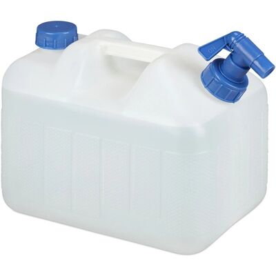 Relaxdays 10L Wasserbehälter - Tragbar, BPA-frei, Weiß Relaxdays 10L Wasserbehälter - Tragbar, BPA-frei, Weiß