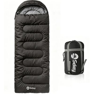 Sekey Schlafsack Camping Outdoor 3 Jahreszeiten Deckenschlafsack 220x80cm Anthrazit Sekey Schlafsack Camping Outdoor 3 Jahreszeiten Deckenschlafsack 220x80cm Anthrazit