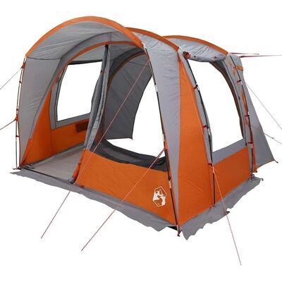 vidaXL Autocampzelt 4 Personen Grau und Orange Wasserdicht - Autocampingzelt vidaXL Autocampzelt 4 Personen Grau und Orange Wasserdicht - Autocampingzelt