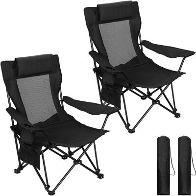 WOLTU Campingstuhl Faltbar Klappstuhl bis 150 kg Belastbar 2 Set WOLTU Campingstuhl Faltbar Klappstuhl bis 150 kg Belastbar 2 Set