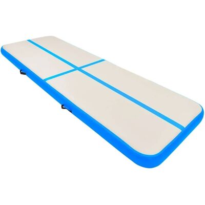 vidaXL Aufblasbare Gymnastikmatte mit Pumpe 300x100x20 cm PVC Blau - Gymnastikmatte vidaXL Aufblasbare Gymnastikmatte mit Pumpe 300x100x20 cm PVC Blau - Gymnastikmatte