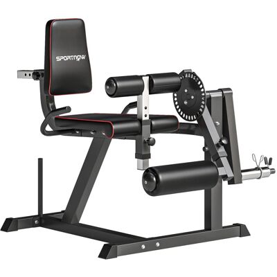 SPORTNOW Beinstrecker Stahl Grau+Schwarz 100L x 90B x 105H cm SPORTNOW Beinstrecker Stahl Grau+Schwarz 100L x 90B x 105H cm