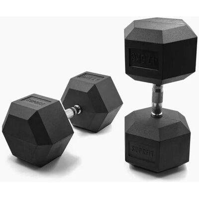 Suprfit Hex Gummi-Kurzhanteln Paar 47,5 kg Suprfit Hex Gummi-Kurzhanteln Paar 47,5 kg