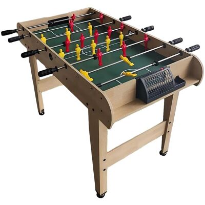 Relaxdays Kickertisch MDF Kunststoff Eisen Natur Grün Rutschfest 78 cm x 122 cm x 61 cm 14,2 kg Relaxdays Kickertisch MDF Kunststoff Eisen Natur Grün Rutschfest 78 cm x 122 cm x 61 cm 14,2 kg