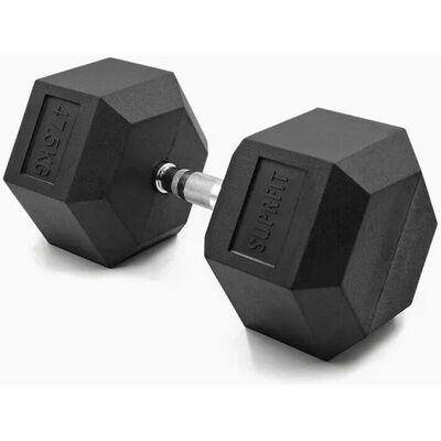 Suprfit Hex Gummi-Kurzhanteln Einzeln 47,5 kg Suprfit Hex Gummi-Kurzhanteln Einzeln 47,5 kg
