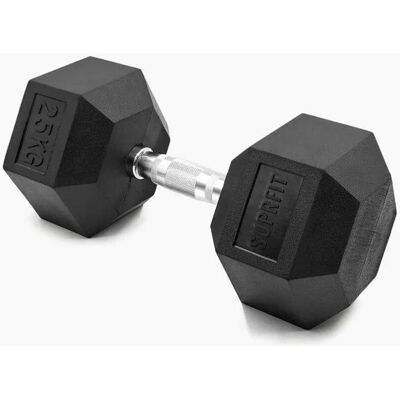 Suprfit Hex Gummi-Kurzhanteln Einzeln 25 kg Suprfit Hex Gummi-Kurzhanteln Einzeln 25 kg