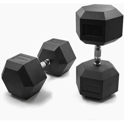 Suprfit Hex Gummi-Kurzhanteln Paar 45 kg Suprfit Hex Gummi-Kurzhanteln Paar 45 kg