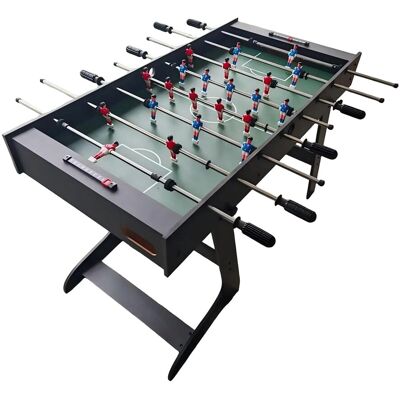 Relaxdays Kickertisch MDF Kunststoff Eisen Dunkelbraun Grün Klappbar Rutschfest 78 cm x 122 cm x 61 cm 13,2 kg Relaxdays Kickertisch MDF Kunststoff Eisen Dunkelbraun Grün Klappbar Rutschfest 78 cm x 122 cm x 61 cm 13,2 kg