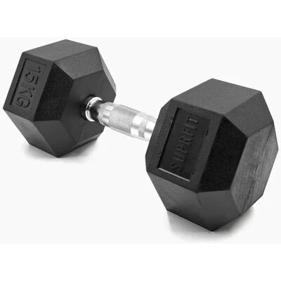 Suprfit Hex Gummi-Kurzhanteln Einzeln 15kg Suprfit Hex Gummi-Kurzhanteln Einzeln 15kg