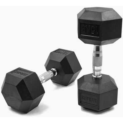 Suprfit Hex Gummi-Kurzhanteln Paar 15kg Suprfit Hex Gummi-Kurzhanteln Paar 15kg