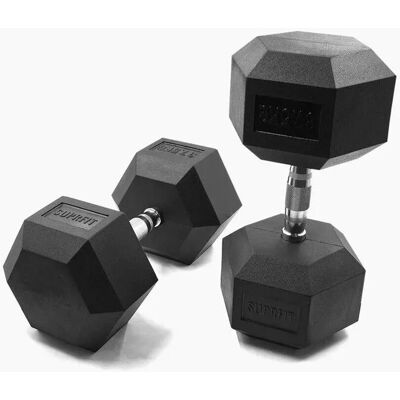 Suprfit Hex Gummi-Kurzhanteln Paar 37,5 kg Suprfit Hex Gummi-Kurzhanteln Paar 37,5 kg