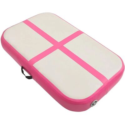 vidaXL Aufblasbare Gymnastikmatte mit Pumpe PVC Pink - Gymnastikmatte vidaXL Aufblasbare Gymnastikmatte mit Pumpe PVC Pink - Gymnastikmatte