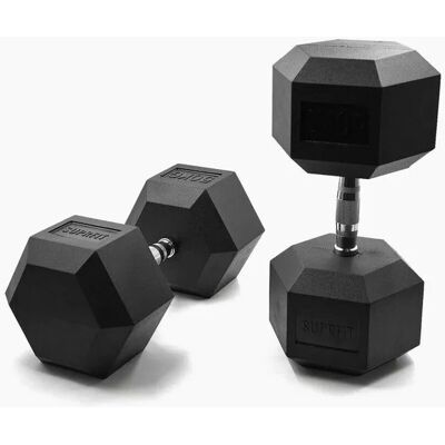 Suprfit Hex Gummi-Kurzhanteln Paar 50 kg Suprfit Hex Gummi-Kurzhanteln Paar 50 kg