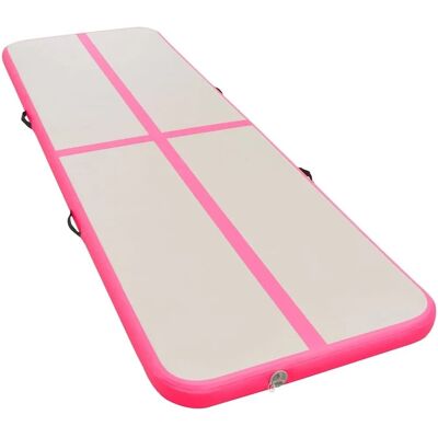 vidaXL Aufblasbare Turnmatte mit Pumpe - 800 cm Pink Gymnastikmatte vidaXL Aufblasbare Turnmatte mit Pumpe - 800 cm Pink Gymnastikmatte