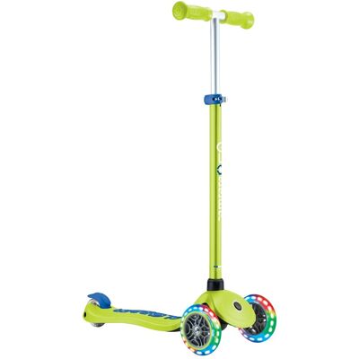 Globber Primo Plus Lights Tretroller Kinder 120/80mm ABEC 9 3-Rädrig Höhenverstellbar LED-Leuchtrollen Lime Grün Globber Primo Plus Lights Tretroller Kinder 120/80mm ABEC 9 3-Rädrig Höhenverstellbar LED-Leuchtrollen Lime Grün
