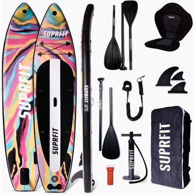 Suprfit SUP Board Set Aquarell inkl Sitz und Kajak Paddle Suprfit SUP Board Set Aquarell inkl Sitz und Kajak Paddle