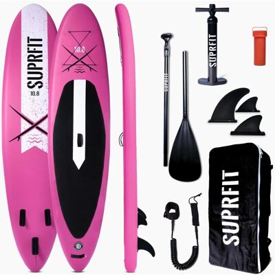 Suprfit SUP Stand-Up-Paddling Board Lailani 10'8 Pink White Suprfit SUP Stand-Up-Paddling Board Lailani 10'8 Pink White