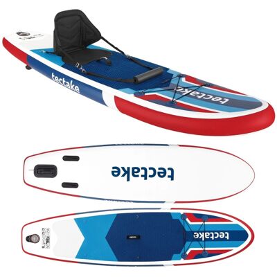 Tectake 2In1 Stand Up Paddle Board Aus Drop Stitch Material Aufblasbar Stabil Leicht und Rutschfest 288 x 77 x 22 50 cm Rot Blau Tectake 2In1 Stand Up Paddle Board Aus Drop Stitch Material Aufblasbar Stabil Leicht und Rutschfest 288 x 77 x 22 50 cm Rot Blau