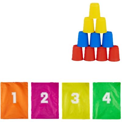 Relaxdays Kinderparty Spieleset Polyester PP Bunt 3 in 1 0,6 kg Relaxdays Kinderparty Spieleset Polyester PP Bunt 3 in 1 0,6 kg