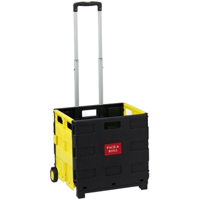 Relaxdays Einkaufstrolley ABS-Kunststoff Gelb Klappbar 98 cm x 45,5 cm x 37 cm 2,6 kg Relaxdays Einkaufstrolley ABS-Kunststoff Gelb Klappbar 98 cm x 45,5 cm x 37 cm 2,6 kg