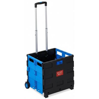 Relaxdays Einkaufstrolley ABS-Kunststoff Blau Klappbar 98 cm x 45,5 cm x 37 cm 2,6 kg Relaxdays Einkaufstrolley ABS-Kunststoff Blau Klappbar 98 cm x 45,5 cm x 37 cm 2,6 kg