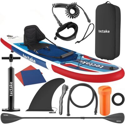 Tectake 2In1 Stand Up Paddle Board 288 cm Poseidon Aus Drop Stitch Material Mit Kamerahalterung Aufblasbar Stabil Leicht und Rutschfest Mit Kamerah Tectake 2In1 Stand Up Paddle Board 288 cm Poseidon Aus Drop Stitch Material Mit Kamerahalterung Aufblasbar Stabil Leicht und Rutschfest Mit Kamerah