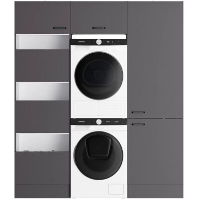 OPTIFIT Waschsäulen-Set Kiel420 183,2 x 210 x 57,1 cm Anthrazit Matt OPTIFIT Waschsäulen-Set Kiel420 183,2 x 210 x 57,1 cm Anthrazit Matt