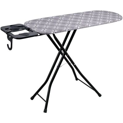 Relaxdays Bügelbrett Stahl Schwarz 2-in-1 Klappbar 109,5 cm x 35 cm Relaxdays Bügelbrett Stahl Schwarz 2-in-1 Klappbar 109,5 cm x 35 cm