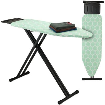 Relaxdays Bügelbrett Stahl Baumwolle Grün Höhenverstellbar 123 cm x 39 cm Relaxdays Bügelbrett Stahl Baumwolle Grün Höhenverstellbar 123 cm x 39 cm