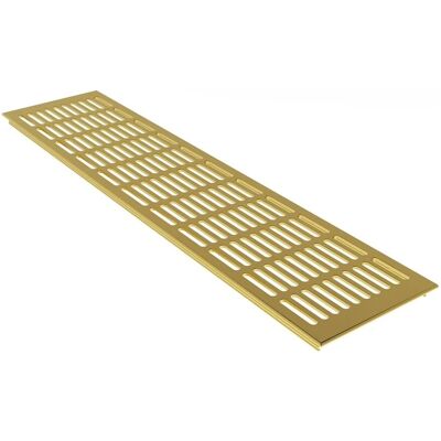 MS Beschläge Heizungsabdeckung 130 x 500 mm Gitter Gold Eloxiert MS Beschläge Heizungsabdeckung 130 x 500 mm Gitter Gold Eloxiert