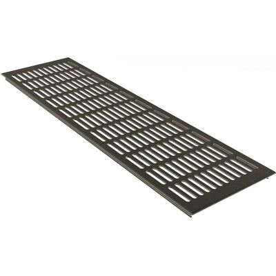 MS Beschläge Türlüftungsgitter 150 x 400 mm Aluminium Braun Eloxiert MS Beschläge Türlüftungsgitter 150 x 400 mm Aluminium Braun Eloxiert
