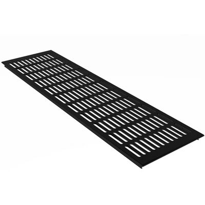 MS Beschläge Lüftungsgitter 150 x 1200 mm Aluminium Schwarz Möbelbau MS Beschläge Lüftungsgitter 150 x 1200 mm Aluminium Schwarz Möbelbau