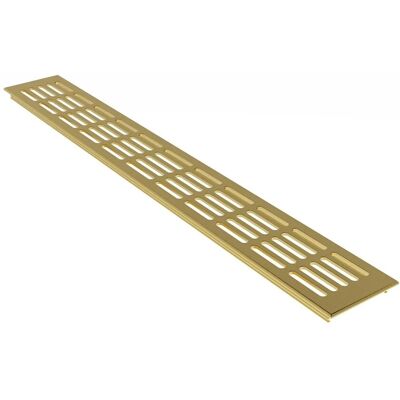 MS Beschläge Belüftungsgitter 80 x 1200 mm Stegblech Gold Eloxiert MS Beschläge Belüftungsgitter 80 x 1200 mm Stegblech Gold Eloxiert