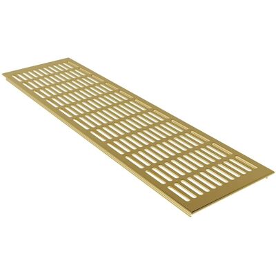 MS Beschläge Türlüftungsgitter 150 x 400 mm Heizungsdeckel Gold Eloxiert MS Beschläge Türlüftungsgitter 150 x 400 mm Heizungsdeckel Gold Eloxiert