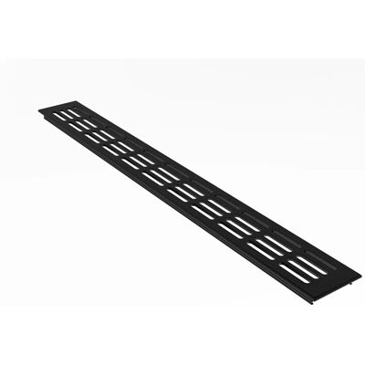 MS Beschläge Lüftungsgitter 60 x 1200 mm Alu Schwarz RAL 9005 Luftzirkulation MS Beschläge Lüftungsgitter 60 x 1200 mm Alu Schwarz RAL 9005 Luftzirkulation