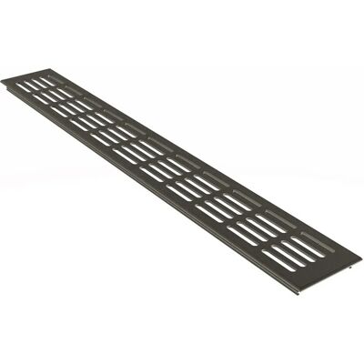 MS Beschläge Belüftungsgitter 80 x 1200 mm Stegblech Braun Eloxiert MS Beschläge Belüftungsgitter 80 x 1200 mm Stegblech Braun Eloxiert