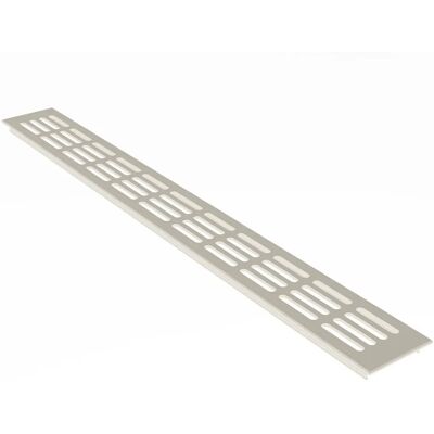 MS Beschläge Stegblech 60 x 1200 mm Weiß RAL9010 Aluminium Lüftungsgitter MS Beschläge Stegblech 60 x 1200 mm Weiß RAL9010 Aluminium Lüftungsgitter