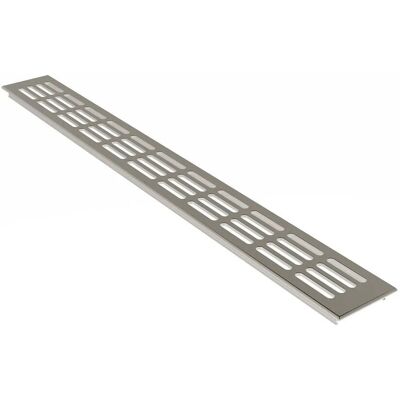 MS Beschläge Lüftungsgitter aus Aluminium in Edelstahl Eloxiert 60mm x 800mm MS Beschläge Lüftungsgitter aus Aluminium in Edelstahl Eloxiert 60mm x 800mm