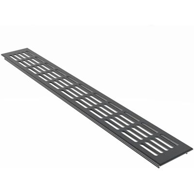 MS Beschläge Alu-Lüftungsgitter 80 x 1200 mm Anthrazit RAL 7016 Luftgitter MS Beschläge Alu-Lüftungsgitter 80 x 1200 mm Anthrazit RAL 7016 Luftgitter
