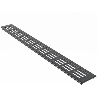 MS Beschläge Lüftungsgitter 60 x 1200 mm Alu RAL 7016 Anthrazit Belüftung MS Beschläge Lüftungsgitter 60 x 1200 mm Alu RAL 7016 Anthrazit Belüftung